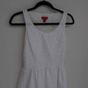 Elle White Lace Dress Womens 4